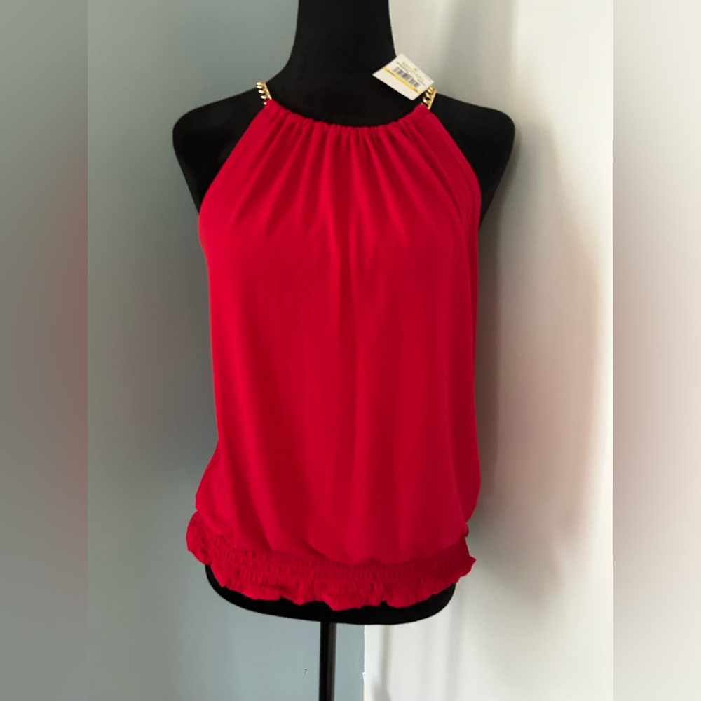 NEW! MICHEAL KORS Gold Chain HALTER TOP